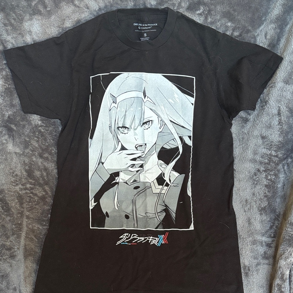 Black Graphic Anime T-Shirt